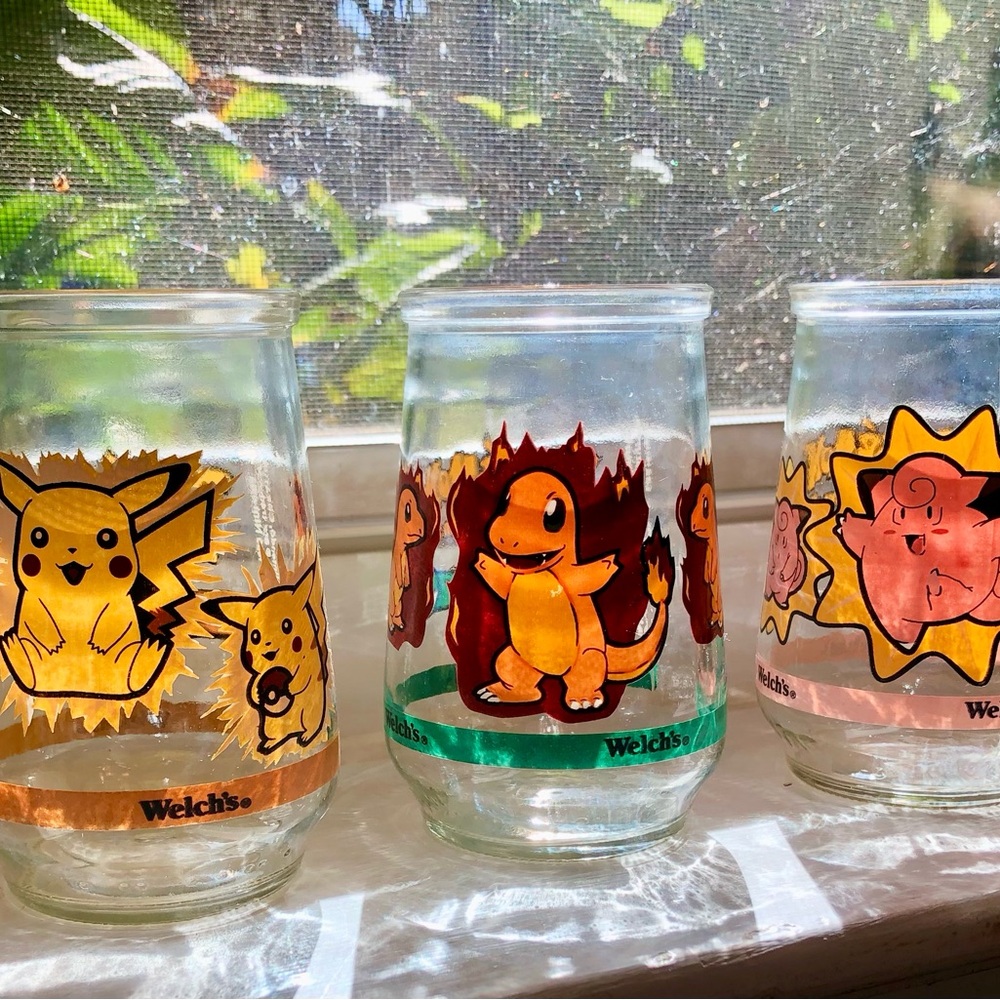 ⚡️Welch's Pokémon Glass Set of 3🔥